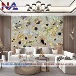 Tranh đá thạch anh xuyên sáng NA-TC20 | dáng ngang