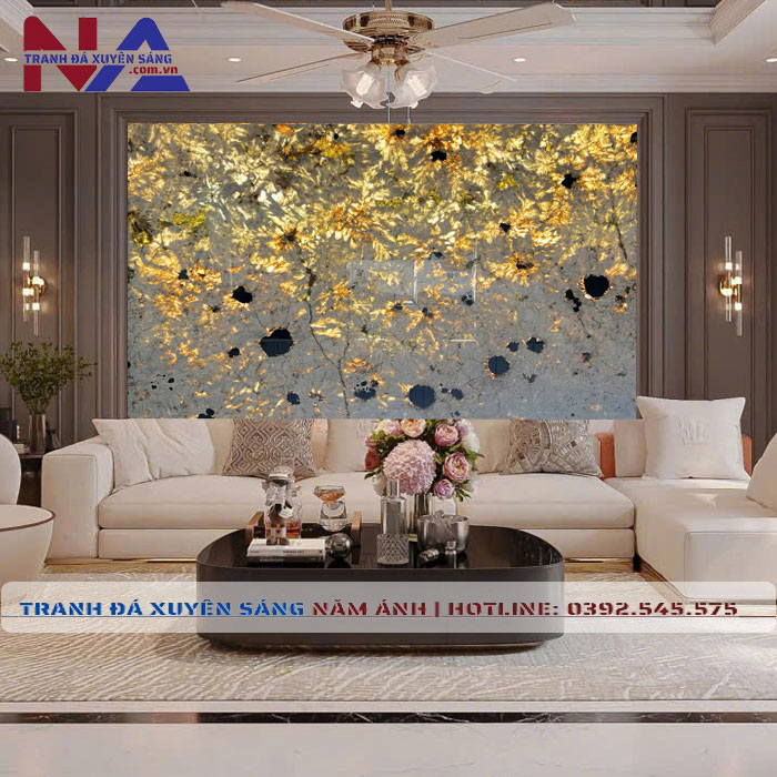 Tranh đ&aacute; v&aacute;ch Tivi bằng đ&aacute; xuy&ecirc;n s&aacute;ng đẹp nhất hiện nay