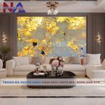 Tranh đá thạch anh xuyên sáng NA-TC05 | dáng ngang