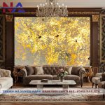 Tranh đá thạch anh xuyên sáng NA-TC08 | dáng ngang