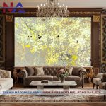 Tranh đá thạch anh xuyên sáng NA-TC08 | dáng ngang