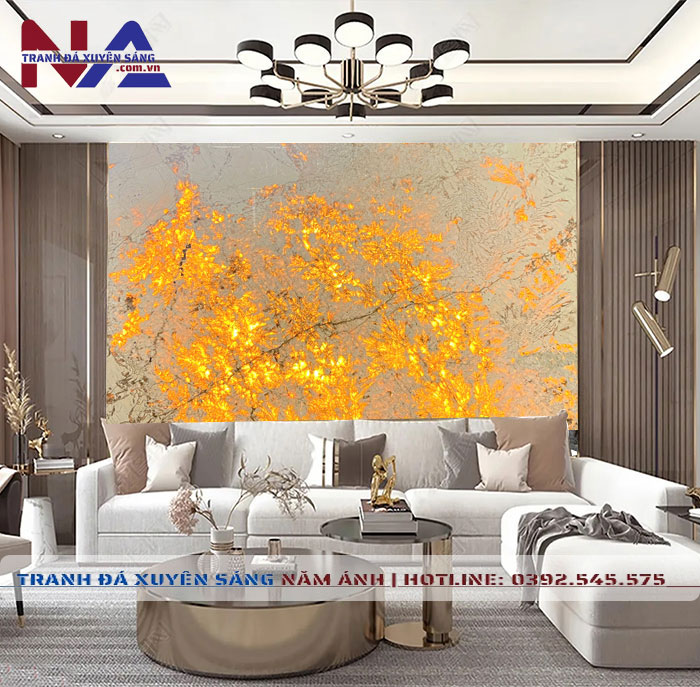Tranh đ&aacute; v&aacute;ch Tivi bằng đ&aacute; xuy&ecirc;n s&aacute;ng đẹp nhất hiện nay