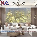 Tranh đá thạch anh xuyên sáng NA-TC09 | dáng ngang