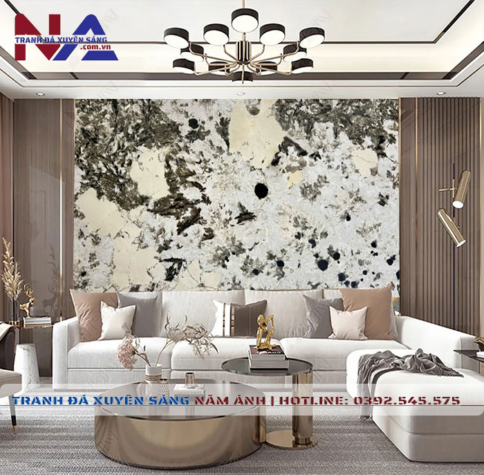 Tranh đá thạch anh xuyên sáng NA-TC17 | Dáng ngang
