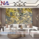 Tranh đá thạch anh xuyên sáng NA-TC17 | Dáng ngang