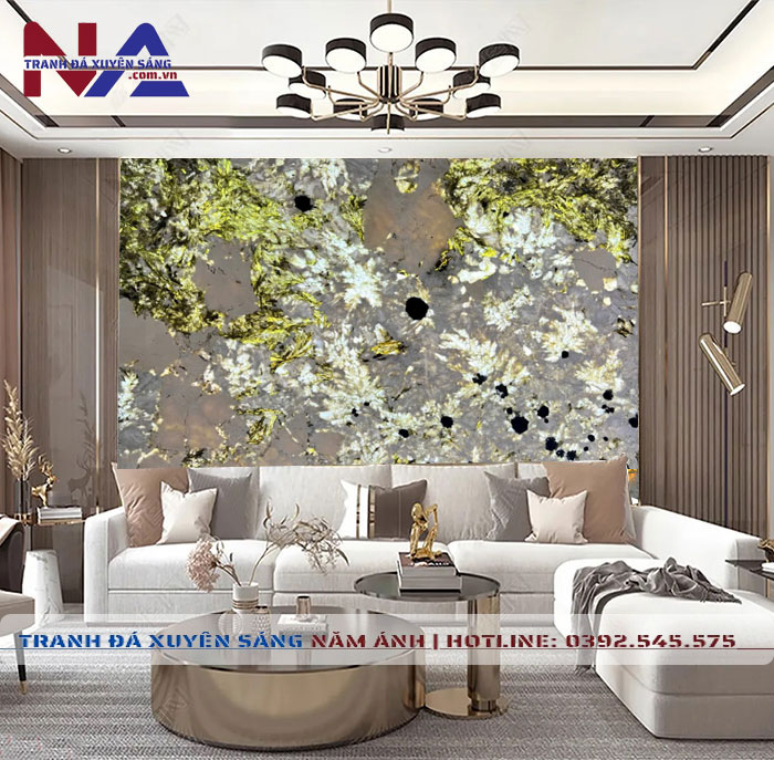 Tranh đá thạch anh xuyên sáng NA-TC17 | Dáng ngang