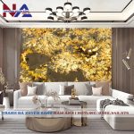 Tranh đá thạch anh xuyên sáng NA-TC18 | dáng ngang