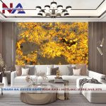 Tranh đá thạch anh xuyên sáng NA-TC18 | dáng ngang