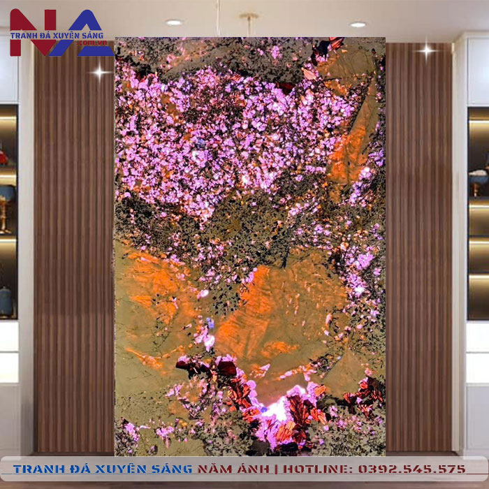 Tranh đá thạch anh xuyên sáng NA-VT01