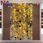 Tranh đá thạch anh xuyên sáng NA-VT05 | dáng ngang