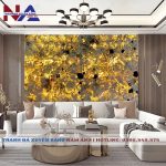 Tranh đá thạch anh xuyên sáng NA-VT05 | dáng ngang