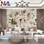 Tranh đá thạch anh xuyên sáng NA-VT05 | dáng ngang