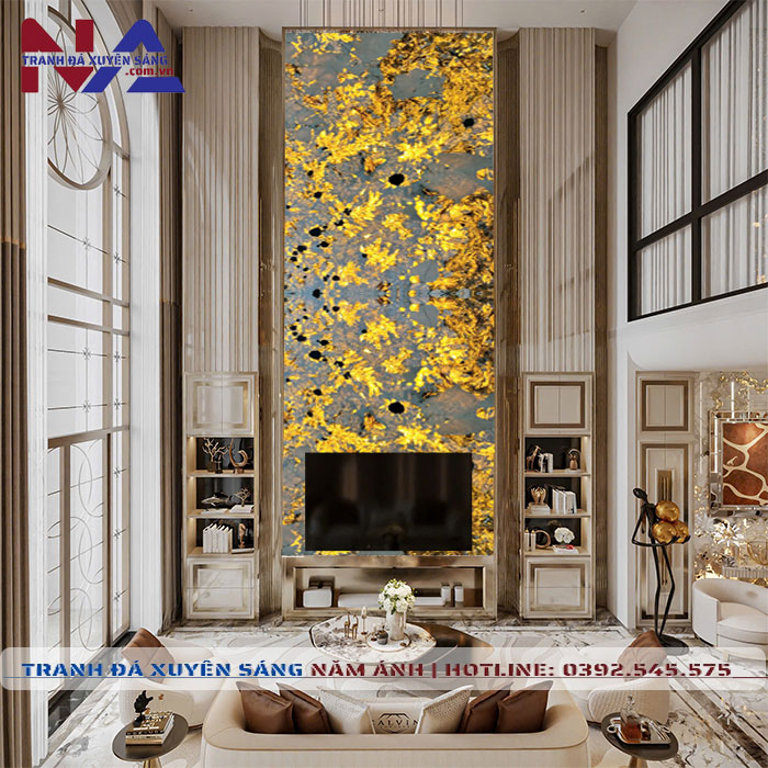 Tranh đá thông tầng xuyên sáng TT-TC01 | ghép 2 tấm