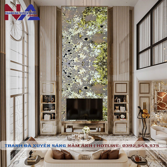 Tranh đá thông tầng xuyên sáng TT-TC01 | ghép 2 tấm