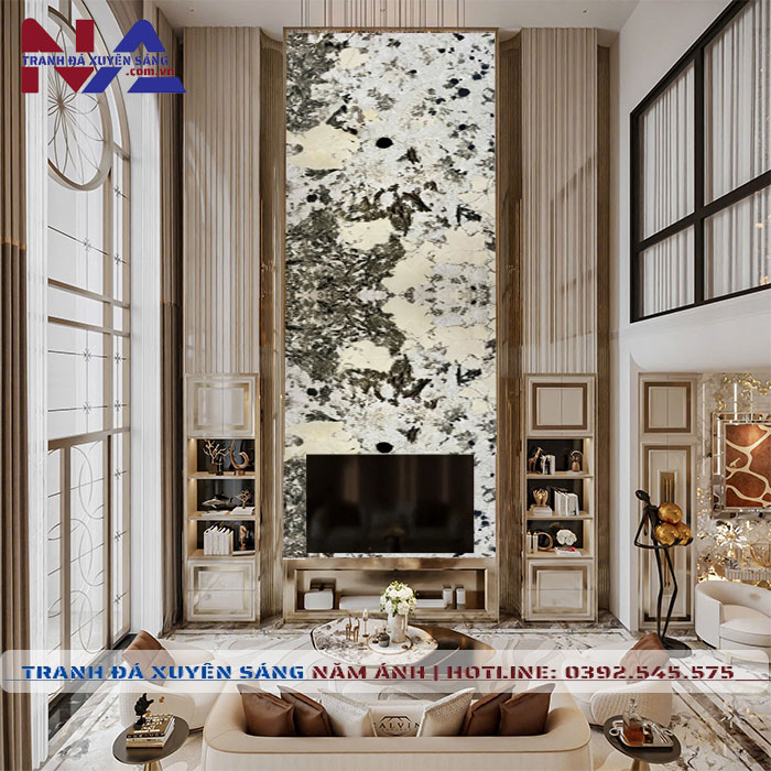 Tranh đá thông tầng xuyên sáng TT-TC01 | ghép 2 tấm