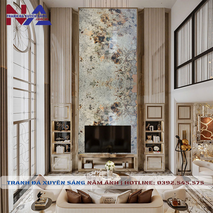 Tranh đá thông tầng xuyên sáng TT-TC06 | ghép 2 tấm