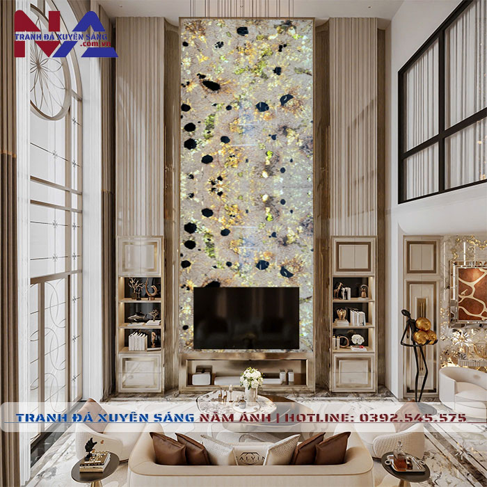 Tranh đá thông tầng xuyên sáng TT-TC08 | Ghép 2 tấm