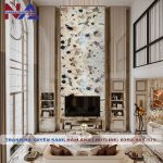 Tranh đá thông tầng xuyên sáng TT-TC08 | Ghép 2 tấm