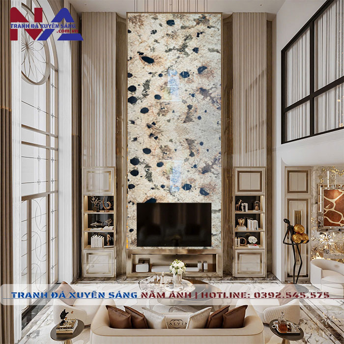 Tranh đá thông tầng xuyên sáng TT-TC08 | Ghép 2 tấm