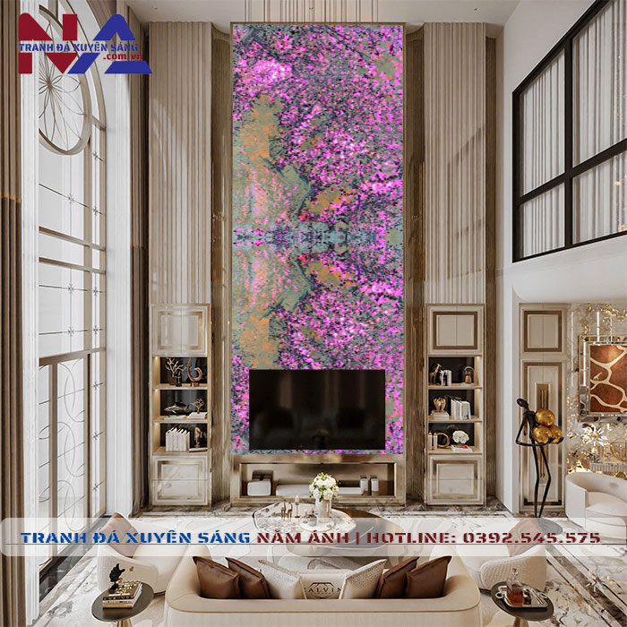 Tranh đá thông tầng xuyên sáng TT-TC09 | Ghép 2 tấm