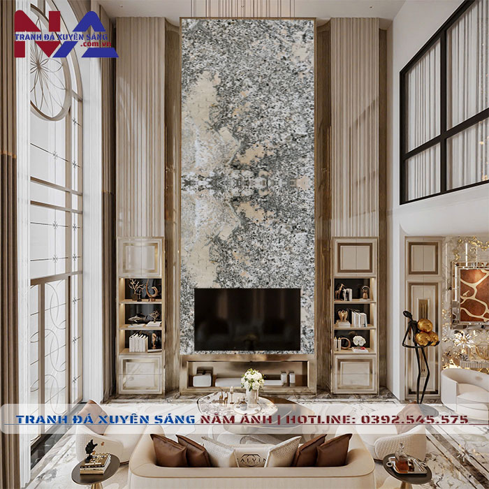 Tranh đá thông tầng xuyên sáng TT-TC09 | Ghép 2 tấm