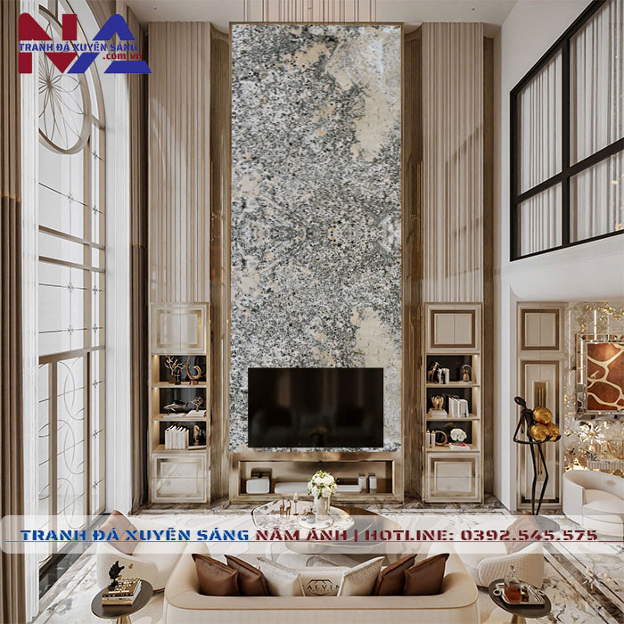 Tranh đá thông tầng xuyên sáng TT-TC09 | Ghép 2 tấm