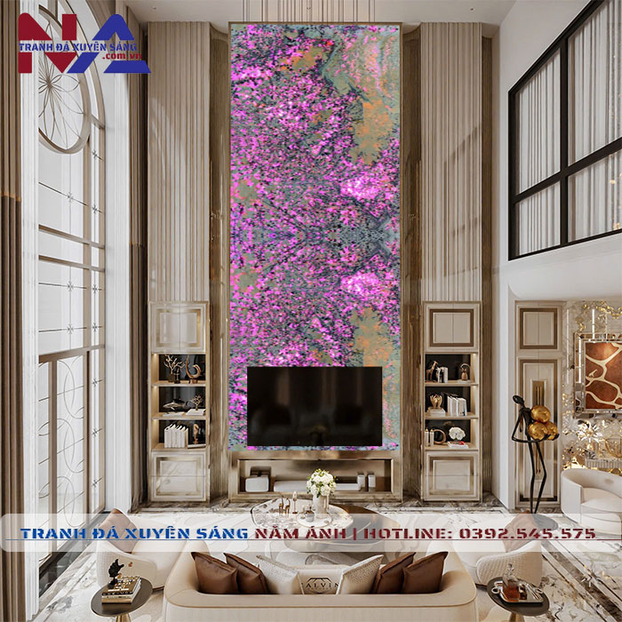 Tranh đá thông tầng xuyên sáng TT-TC09 | Ghép 2 tấm