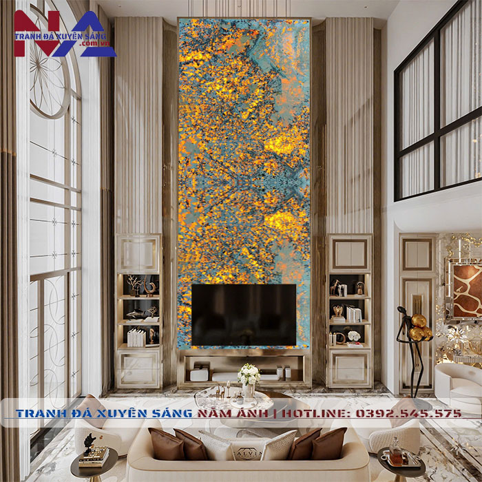 Tranh đá thông tầng xuyên sáng TT-TC09 | Ghép 2 tấm