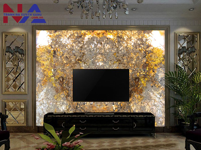 Tranh đ&aacute; v&aacute;ch Tivi bằng đ&aacute; xuy&ecirc;n s&aacute;ng đẹp nhất hiện nay