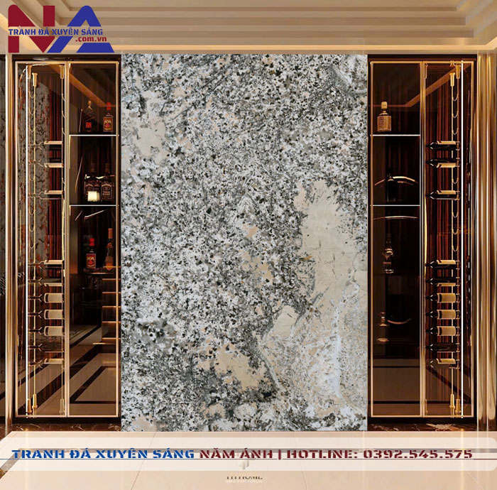 Tranh đá xuyên sáng hoa đào, hoa mai NA-TC21A | dáng đứng