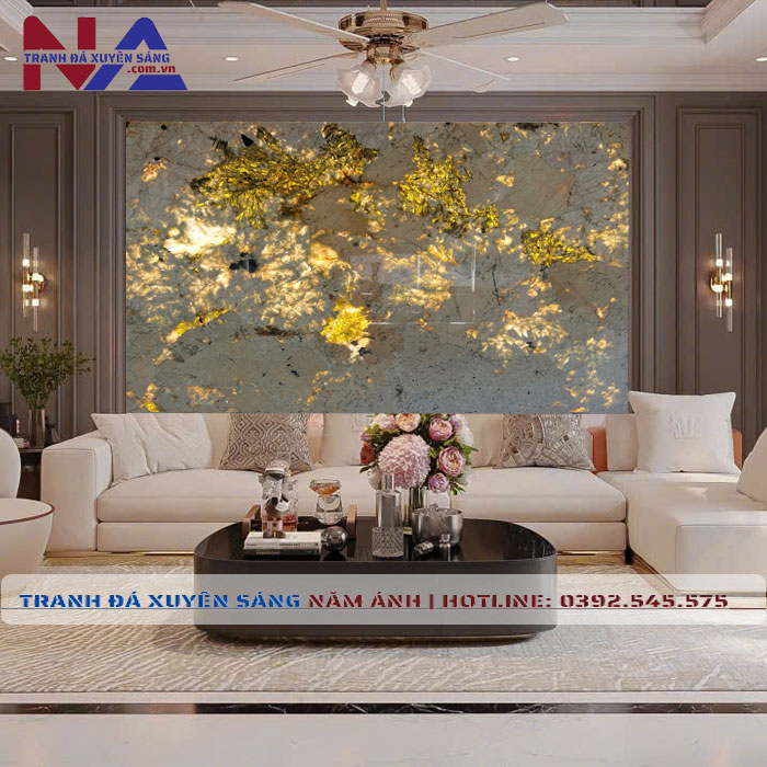 Tranh đá xuyên sáng NA-TC03 | 1 tấm đơn dáng ngang