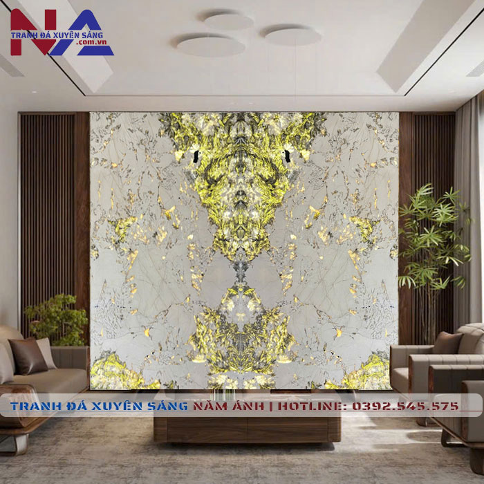 Tranh đá đối xứng xuyên sáng DX-TC19