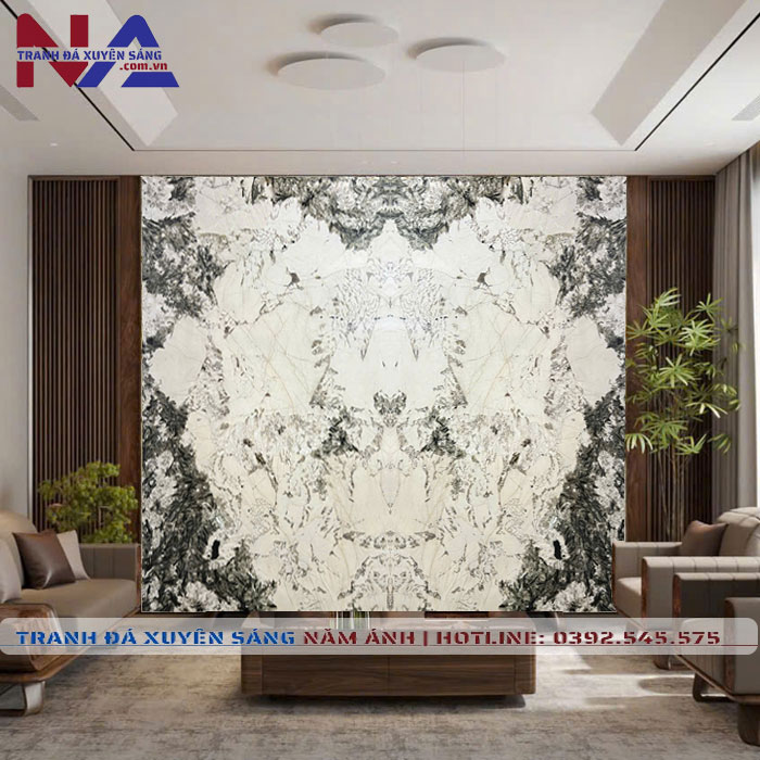 Tranh đá đối xứng xuyên sáng DX-TC19