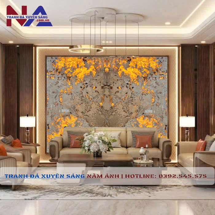 Tranh đá đối xứng xuyên sáng DX-TC23