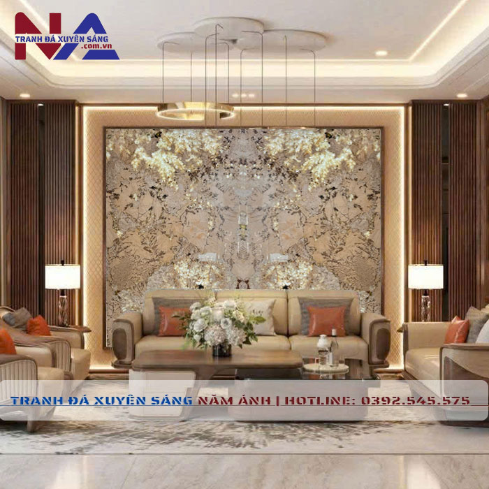 Tranh đá đối xứng xuyên sáng DX-TC23
