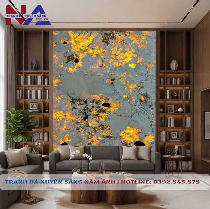 Tranh đá thạch anh xuyên sáng NA-TC29 | dáng đứng