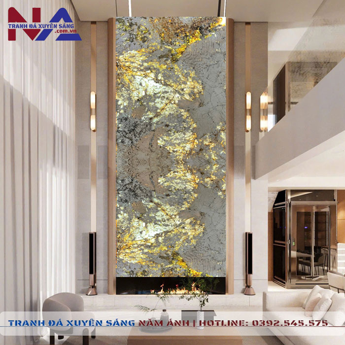 Tranh đá thông tầng xuyên sáng TT-TC19 | Ghép 2 tấm