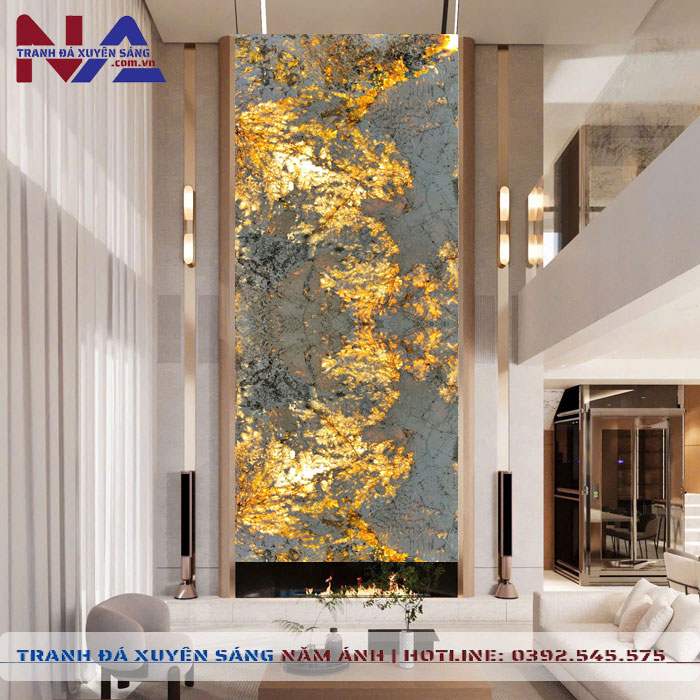 Tranh đá thông tầng xuyên sáng TT-TC19 | Ghép 2 tấm