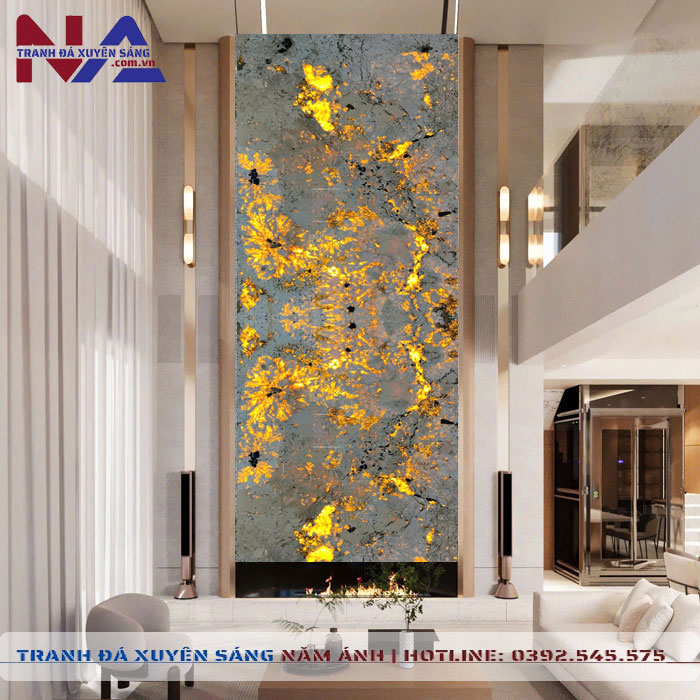 Tranh đá thông tầng xuyên sáng TT-TC21 | Ghép 2 tấm