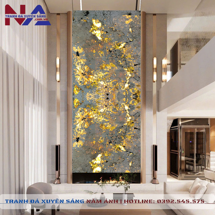 Tranh đá thông tầng xuyên sáng TT-TC21 | Ghép 2 tấm
