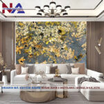 Tranh đá vách sofa xuyên sáng NA-TC26 | Dáng ngang