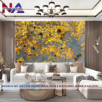 Tranh đá vách sofa xuyên sáng NA-TC26 | Dáng ngang