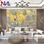 Tranh đá vách sofa xuyên sáng NA-TC28 | dáng ngang