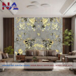 Tranh đá đối xứng vách sau Sofa DX-TC25