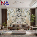 Tranh đá đối xứng vách sau Sofa DX-TC26