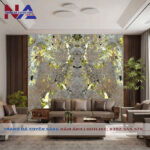 Tranh đá đối xứng vách sau Sofa DX-TC26