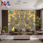 Tranh đá đối xứng vách sau Sofa DX-TC26