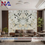Tranh đá đối xứng vách sau Sofa DX-TC27