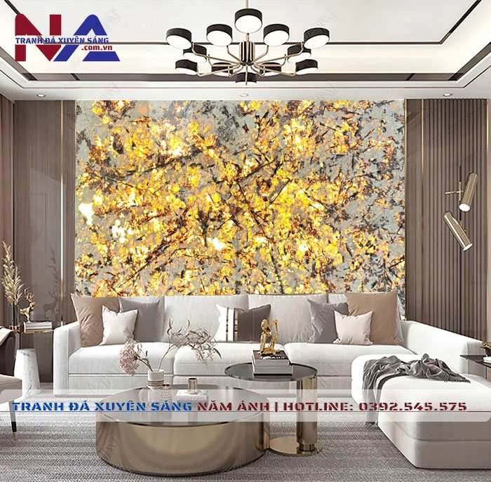 Tranh đá xuyên sáng tự nhiên NA-VT30 | Dáng ngang