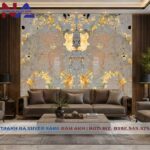 Tranh đá đối xứng vách sau Sofa DX-TC28